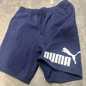Navy Blue Puma Shorts